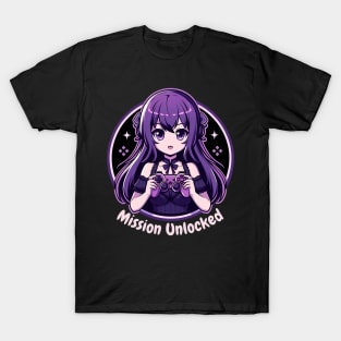 Purple Gamer Girl T-Shirt